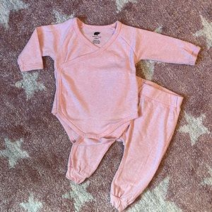 Monica + Andy Pink Bodysuit & Pants, 6-9M